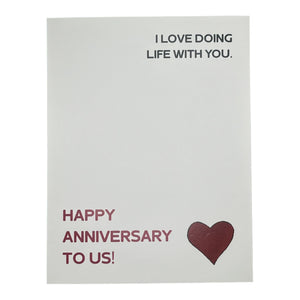 I Love Doing Life With You Card