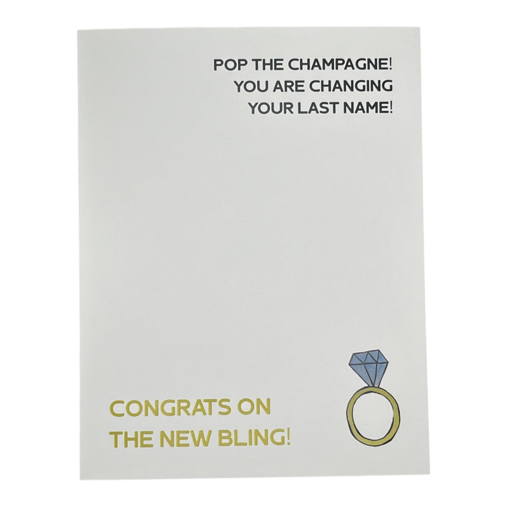 Congrats on the New Bling Card