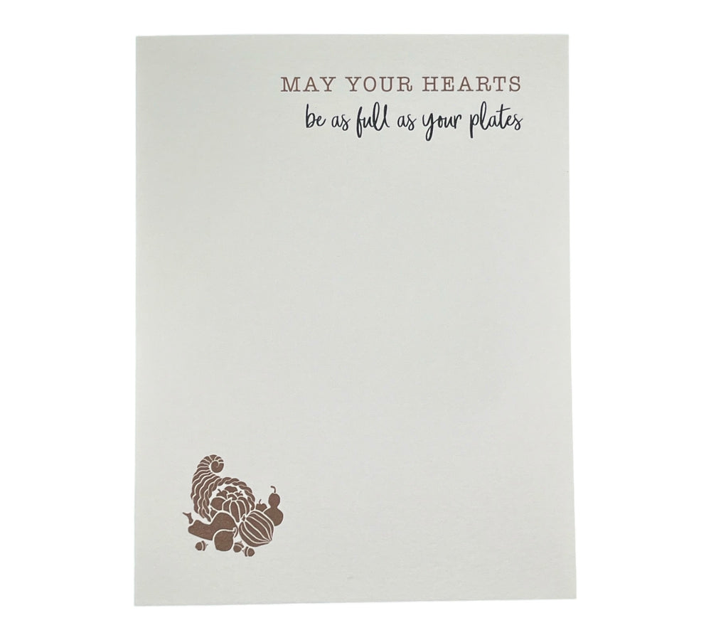 Heart and Plate Full Card