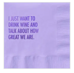 Drink Wine Cocktail Napkins